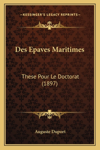 Des Epaves Maritimes