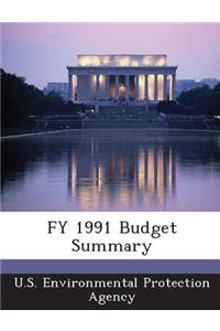 Fy 1991 Budget Summary