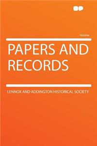 Papers and Records