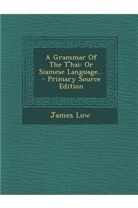 A Grammar of the T'Hai