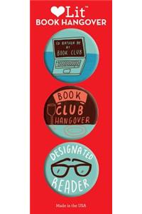 Book Hangover 3-Button Assortment