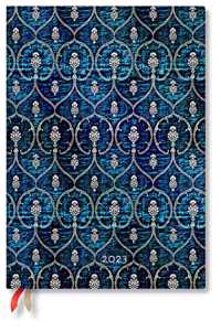 Blue Velvet Ultra Horizontal Dayplanner 2023 (Elastic Band Closure)