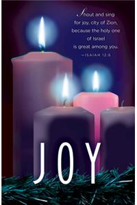Joy Advent Candle Sunday 3 Bulletin (Pkg of 50)