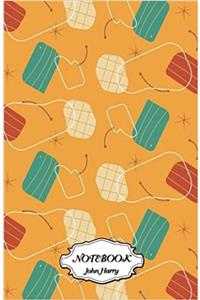 Notebook Journal Dot-grid, Graph, Lined, Blank, No Lined - Retro Pattern: Small Pocket Notebook / Journal / Diary: 5