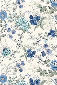 Blue Watercolor Floral Journal