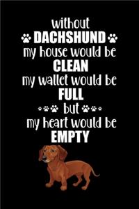 Without Dachshund My House Would Be Clean