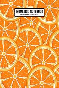 Orange Isometric Graph Paper Notebook