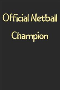 Official Netball Champion