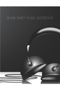 Blank Sheet Music Notebook