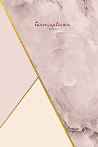 Terminplaner 2020 gold rosa