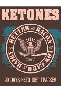 Ketones Butter Bacon Low Carb Dairy - 90 Days Keto Diet Tracker