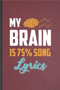 My Brain Is 75% Song Lyrics