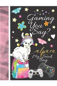 Gaming You Say? Alpaca My Snack Bag