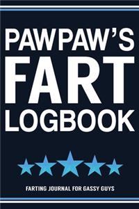 Pawpaw's Fart Logbook Farting Journal For Gassy Guys