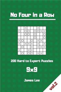 No Four in a Row Puzzles - 200 Hard to Expert 9x9 vol. 2