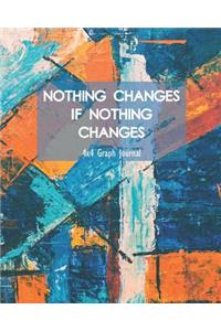 Nothing Changes If Nothing Changes 4x4 Graph Journal