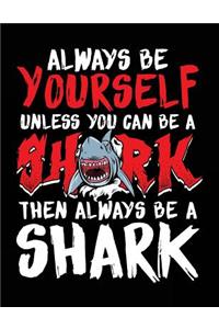 Always Be Yourself Unless You Can Be A Shark Then Always Be A Shark