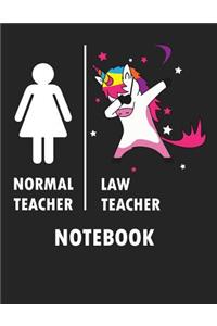 Normal Teacher Law Teacher Notebook