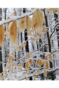 Winter School Composition Book Snowy Forest Branch 130 Pages