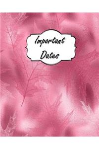 Important Dates
