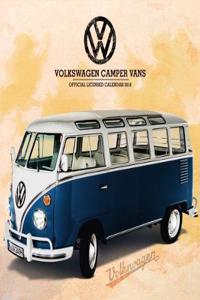 VW Camper Vans Official 2018 Calendar - Square Wall Format