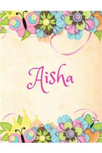 Aisha: Personalized Name Journal Composition Notebook