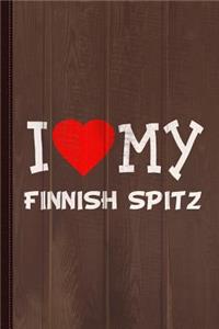 I Love My Finnish Spitz Dog Breed Journal Notebook