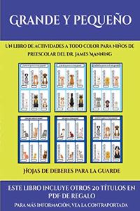 Hojas de deberes para la guarde (Grande y pequeño)