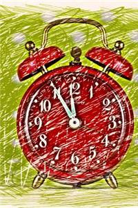 Red Alarm Clock at 11 Journal