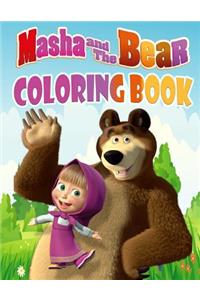 Masha and the Bear Coloring Book: Great Coloring Pages for Kids, Ages 3-7