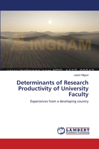 Determinants of Research Productivity of University Faculty