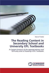 The Reading Content in Secondary School and University EFL Textbooks