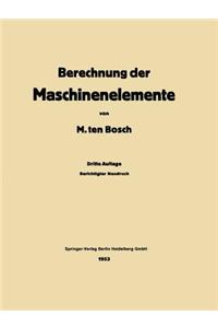 Berechnung Der Maschinenelemente