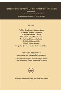 Farbe und Konstitution anorganischer Feststoffe (Pigmente)