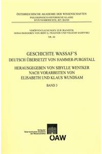 Geschichte Wassaf`s Deutsch Ubersetzt Von Hammer-Purgstall