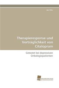 Therapieresponse Und Vertraglichkeit Von Citalopram