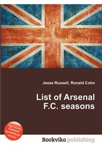 List of Arsenal F.C. Seasons