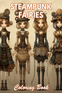 Steampunk Fairies Coloring Book
