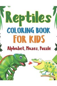 Reptile Coloring Book For Kids!