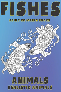 Adult Coloring Books Realistic Animals - Animals - Fishes