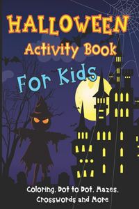 Halloween Activity Book for Kids