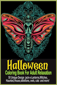 Halloween Coloring Book For Adult Relaxation