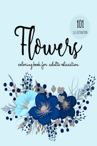 Flowers Coloring Book for Adults Relaxation