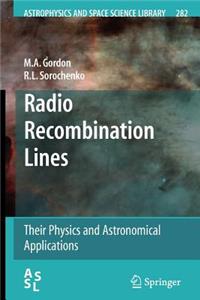 Radio Recombination Lines