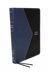 KJV, Thinline Bible, Large Print, Leathersoft, Blue/Black, Red Letter Edition, Comfort Print