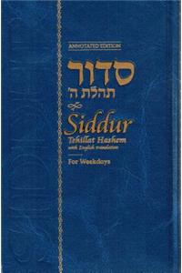 Siddur Weekdays Annotated English Standard Size 5 X 8