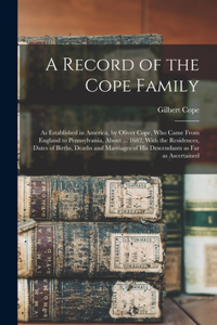 Record of the Cope Family