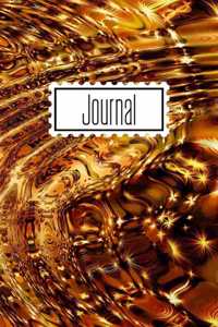 Journal: A Beautiful Golden Cover Journal to write in, (6x9)