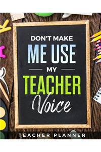 Funny Teacher Planner Undated