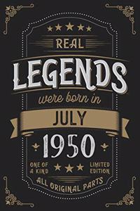 Real Legends were born in July 1950